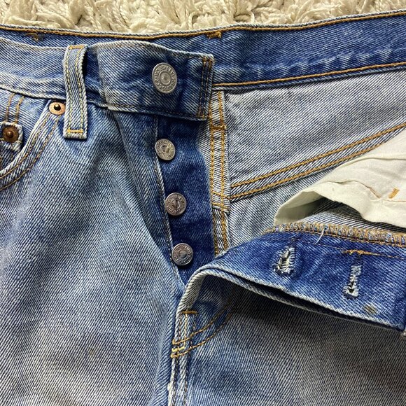 Levis 501 Buttonfly NEW Jean Shorts - Picture 2 of 4